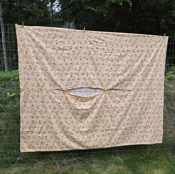 Vintage Kids Flannel Duvet Circus Turtles 70s 80s Twin Cozy Checkered Retro - Picture 6 of 8